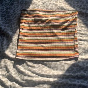 striped tube top